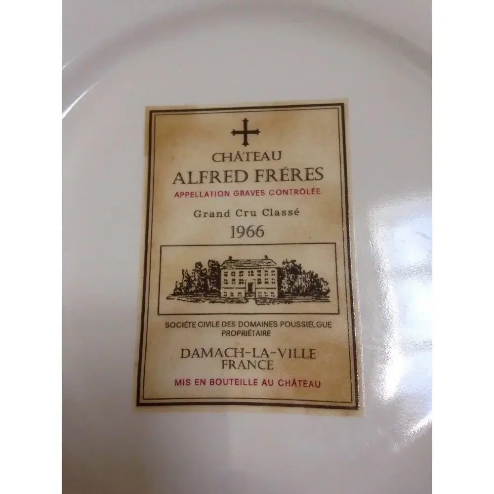 4 Restoration Hardware 2003 French Wine Label Cheese Dessert Salad Plates 8